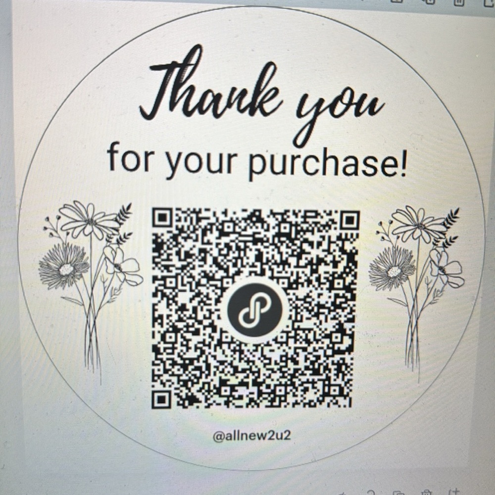 💕50 CUSTOM QR CODE STICKERS